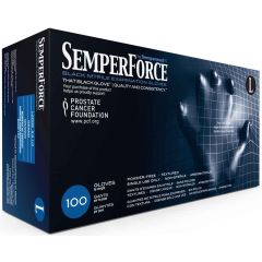 Gloves Powder Free Nitrile Black Large