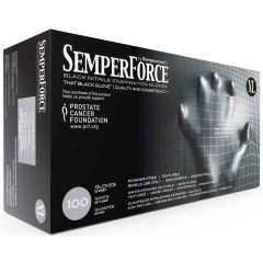 Gloves Powder Free Nitrile Black XL