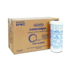 Foam Plates 6" White Cs/1000