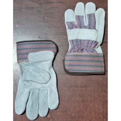 Leather Palm Work Gloves w/ Safety Cuff